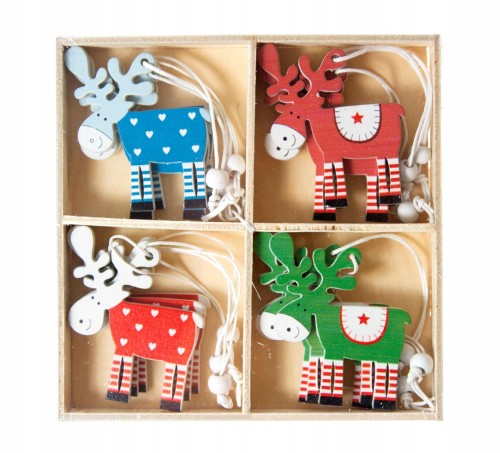 Zawieszki drewniane 12szt Reni MYH198291_0