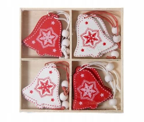 Zawieszki drewniane 12szt Dzwo MYH198285_0