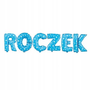 ZESTAW BALONY na ROCZEK URODZINY - 40cm