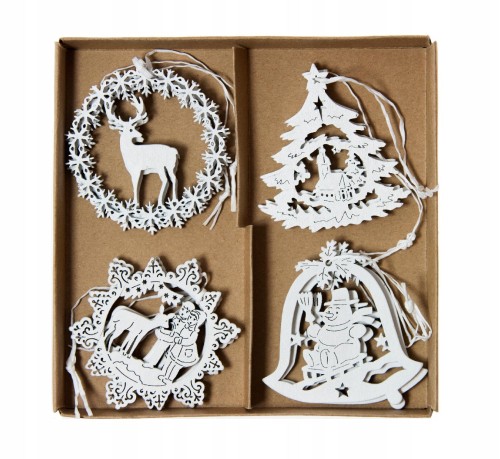 Zawieszki drewniane Mix 8szt G2893_0