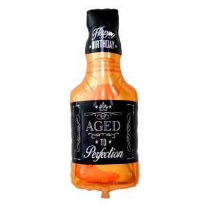 DUŻY BALON FOLIOWY WHISKY HAPPY BIRTHDAY - 93cm