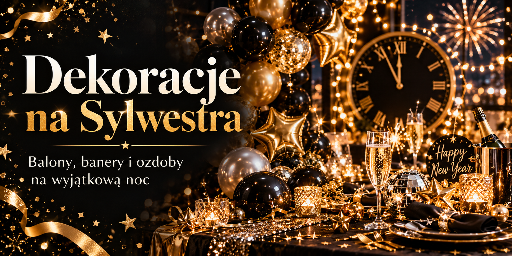 Dekoracje na Sylwestra
